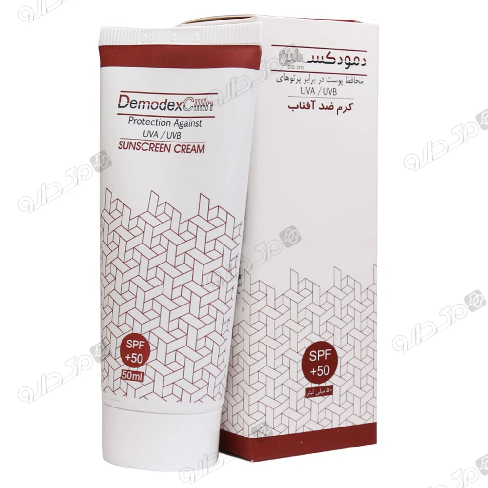کرم ضد آفتاب فاقد چربی بی رنگ دمودکسیلین